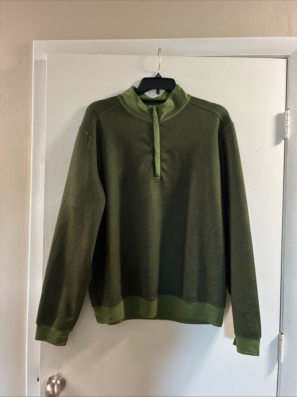 Bobby Jones Olive Green Half-Zip Sweater